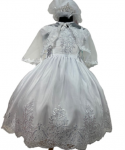 GIRLS CHRISTENING DRESS (0232372) WHITE